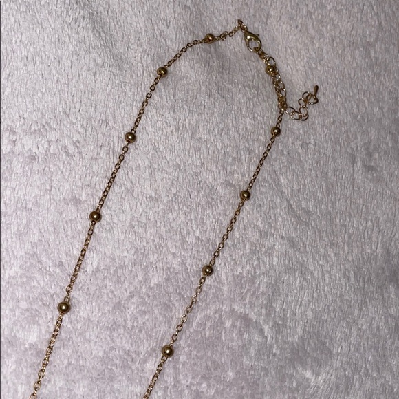 Purple and Gold Tassel Necklace - Earring Set - Picture 5 of 8